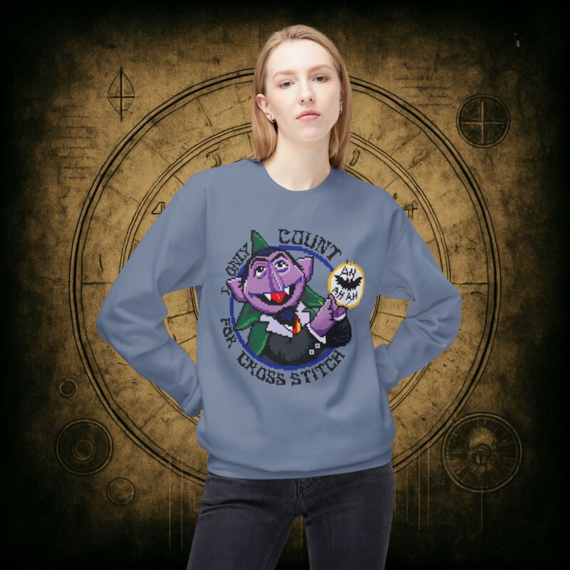 Count for Cross Stitch Unisex Sweatshirt - Image 26