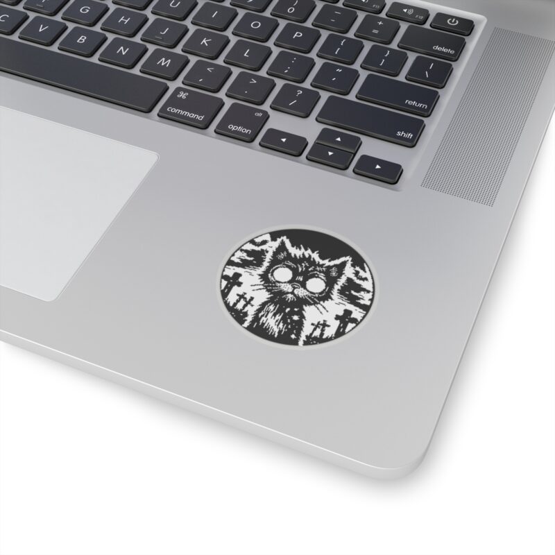 Zombie Cat Kiss-Cut Sticker - Image 5