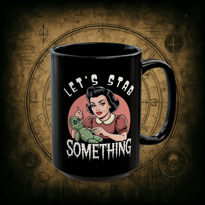 Let’s Stab Something Ceramic Mug - Image 9