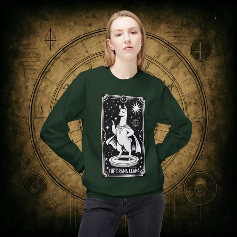 The Drama Llama Tarot Unisex Sweatshirt - Image 17