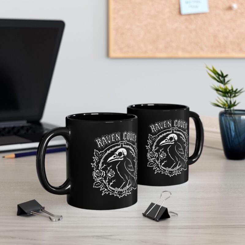 Raven of the Coven Ceramic Mug - Image 5