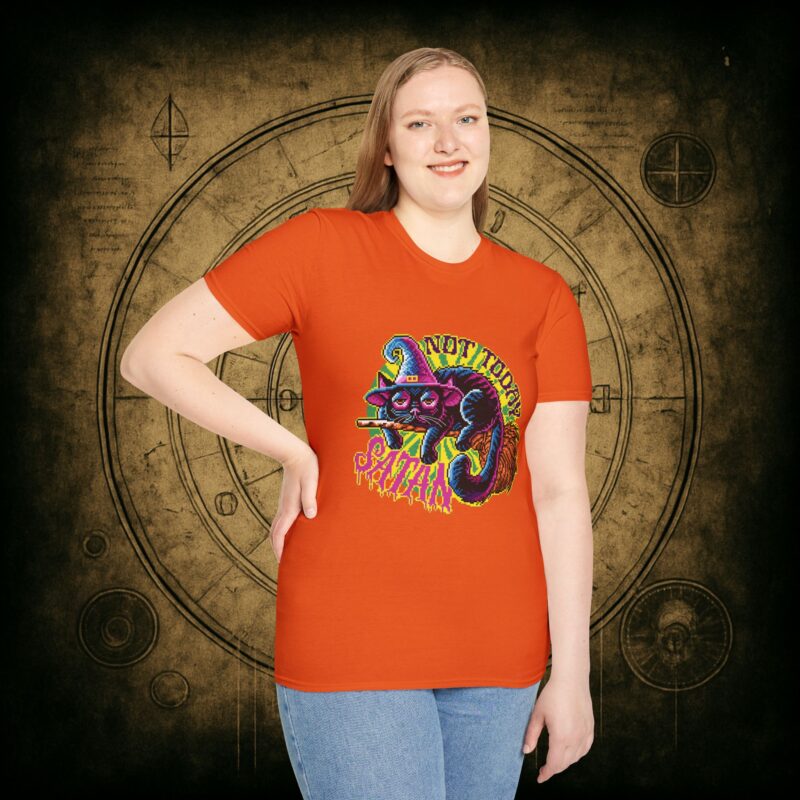 Not Today Satan Cat Unisex T-Shirt - Image 36