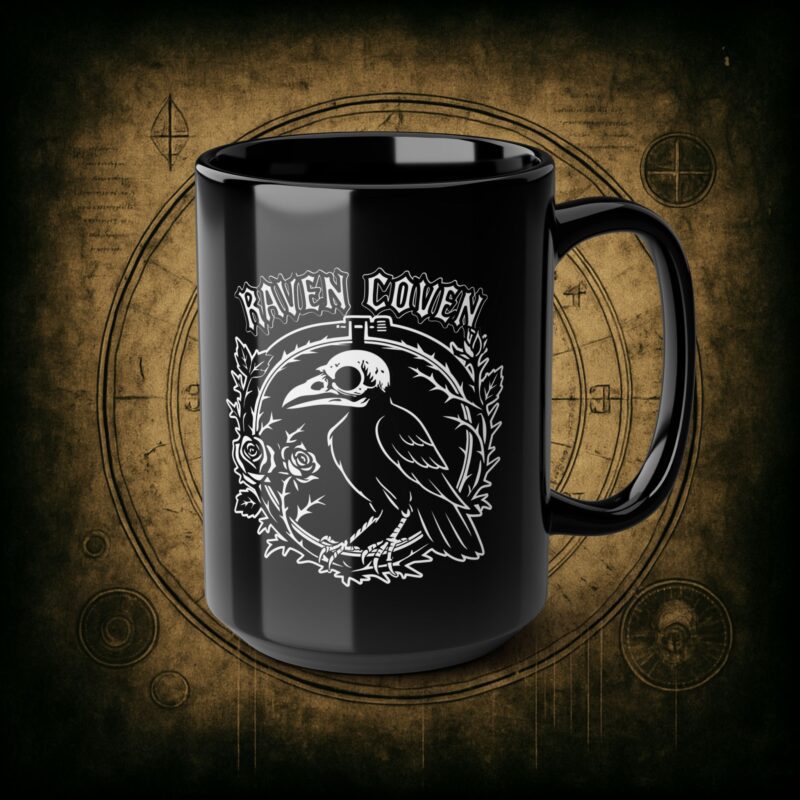 Raven of the Coven Ceramic Mug - Image 10