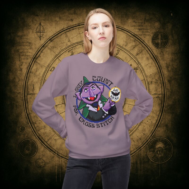 Count for Cross Stitch Unisex Sweatshirt - Image 38