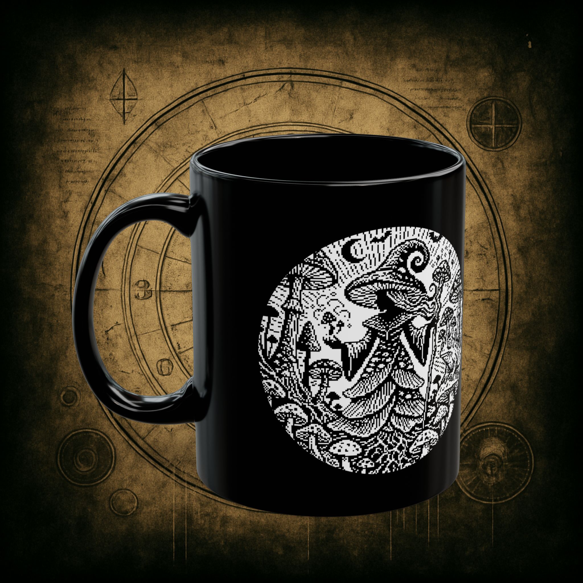 Mycelium Witch Ceramic Mug - Image 3