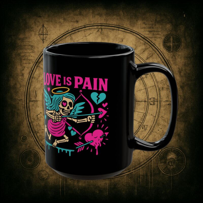Cupid: Love Is Pain Ceramic Mug - Image 7