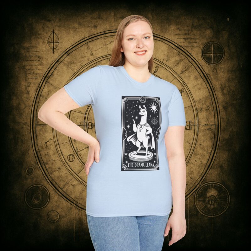 The Drama Llama Tarot Unisex T-Shirt - Image 50