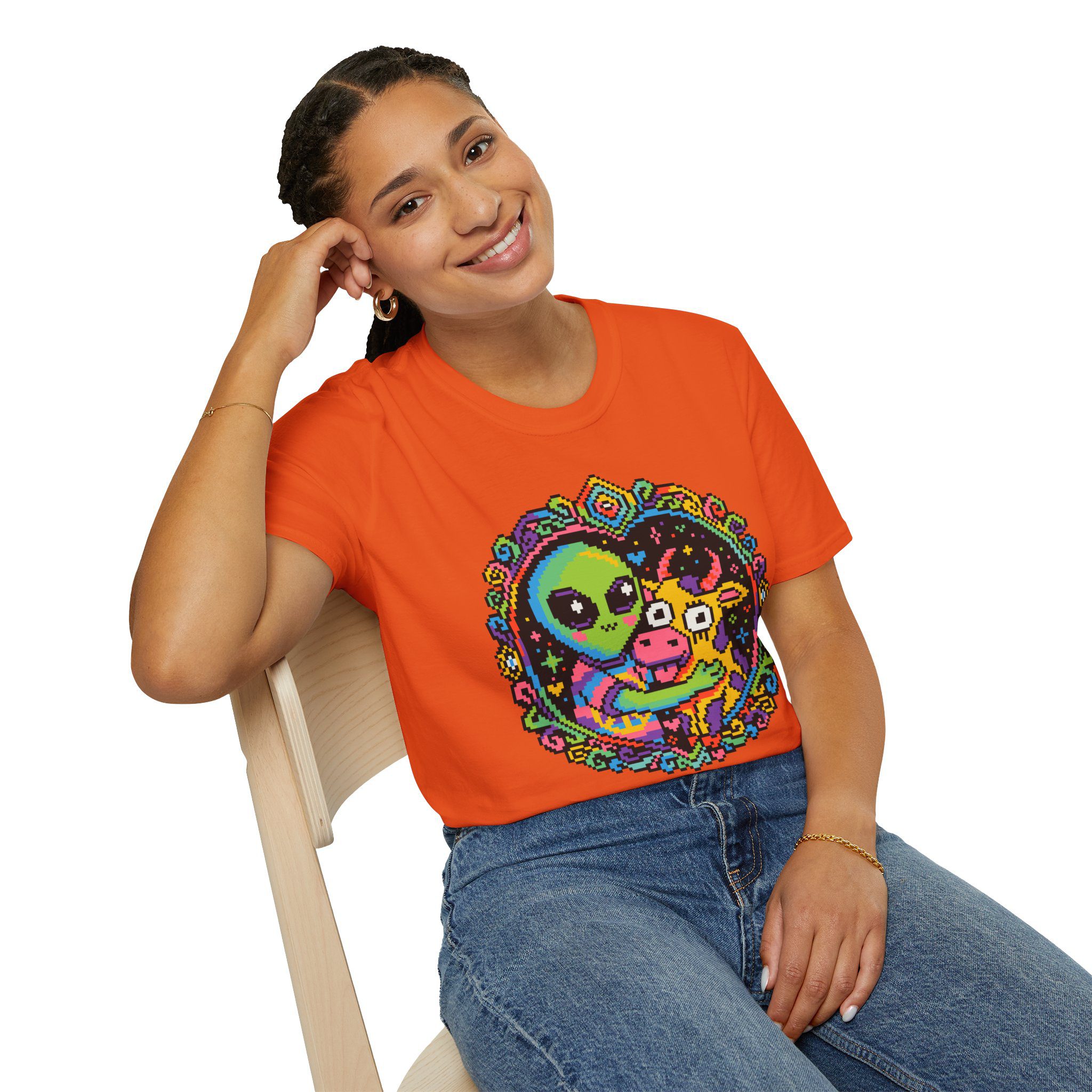 Space Cow Unisex T-Shirt - Image 26