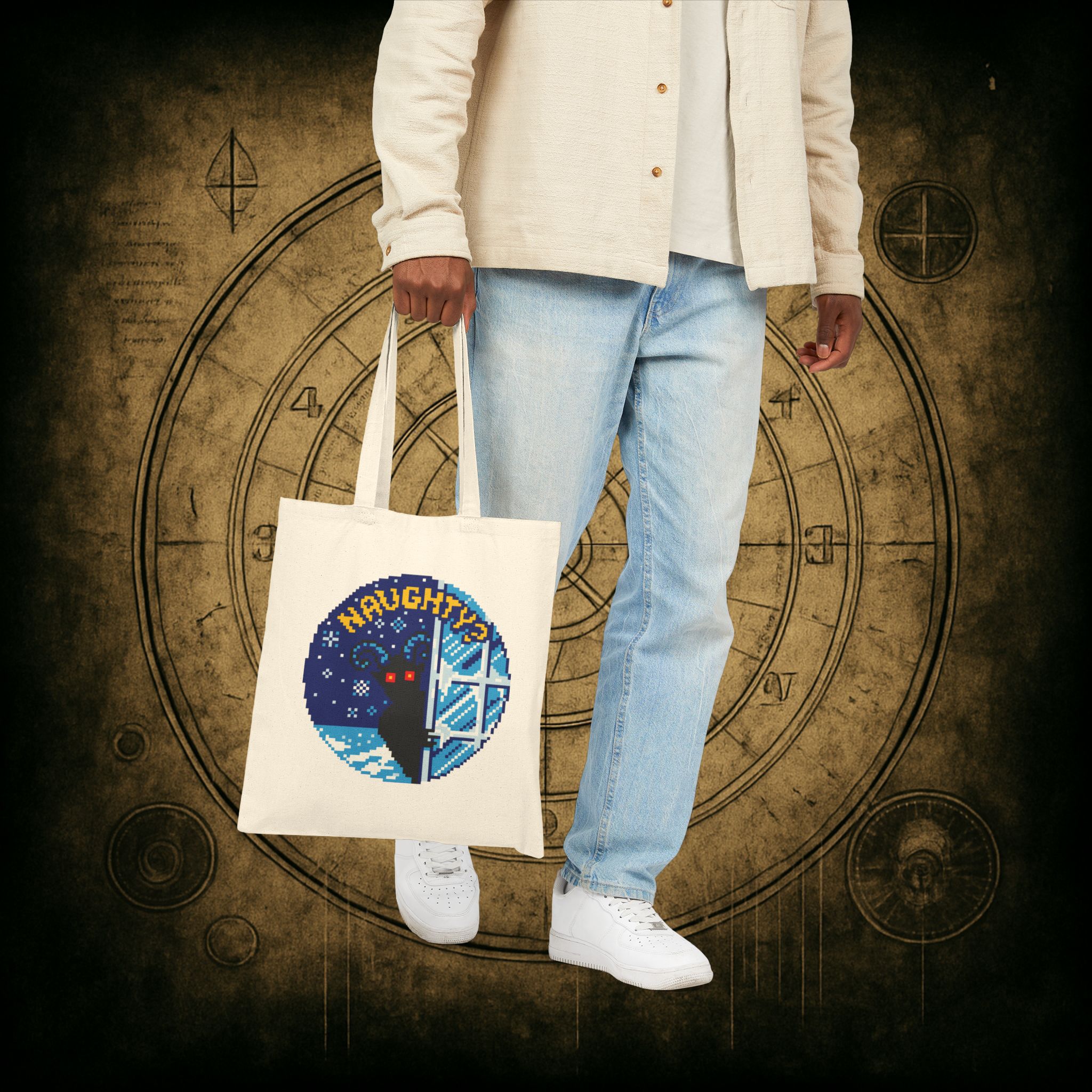 Peeping Krampus Tote Bag - Image 14