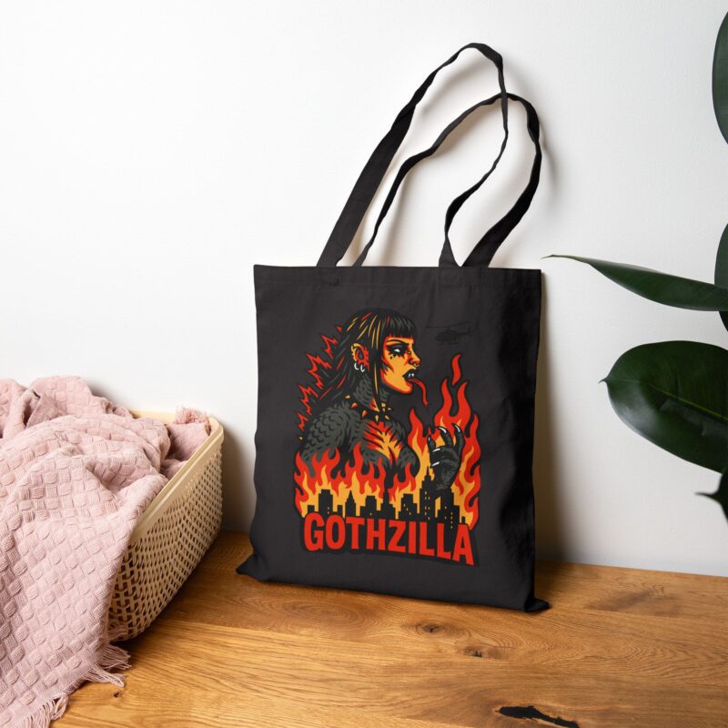 Gothzilla Tote Bag - Image 12