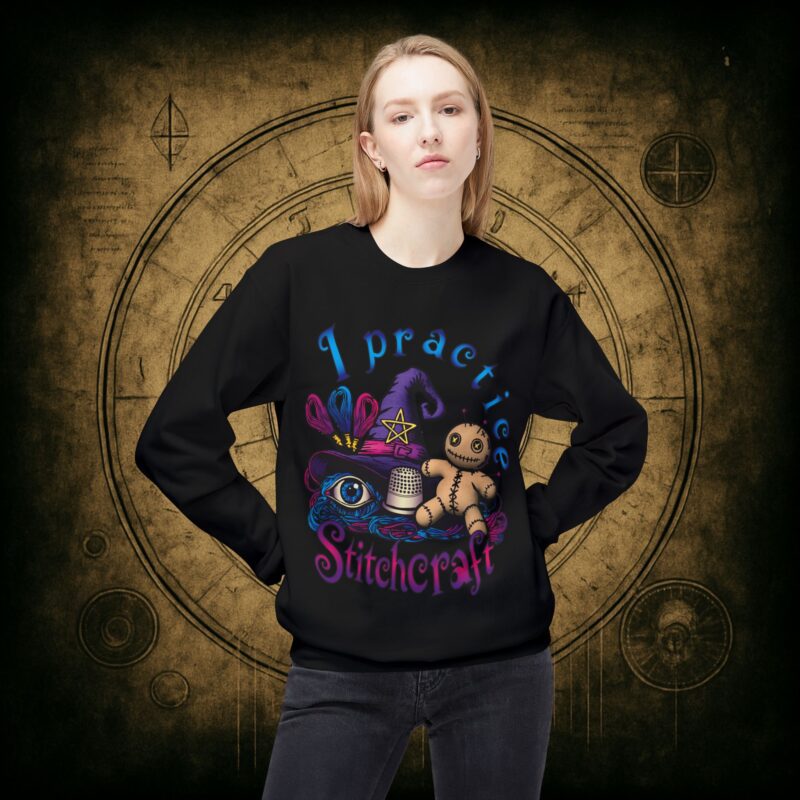 I Practice Stitchcraft Unisex Sweatshirt - Image 2