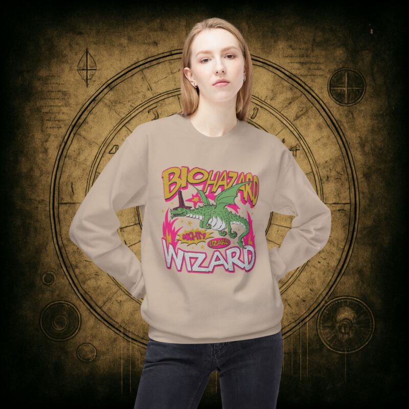 Biohazard Wizard Unisex Sweatshirt - Image 14