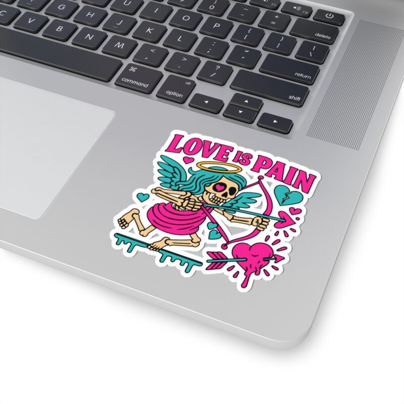 Cupid Love is Pain Kiss-Cut Sticker - Image 14