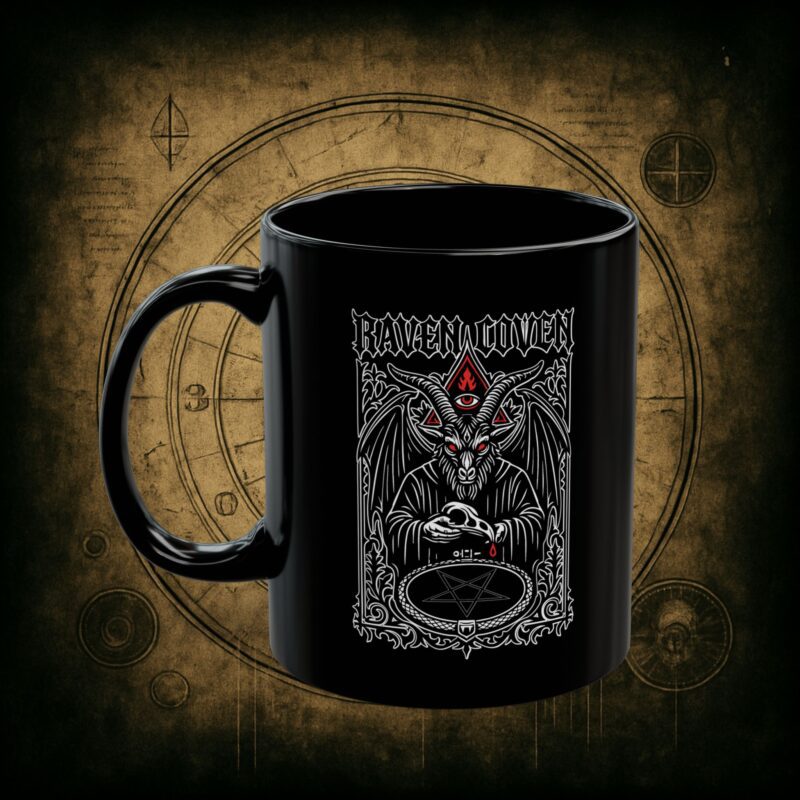 Raven Coven Initiation Ceramic Mug - Image 2
