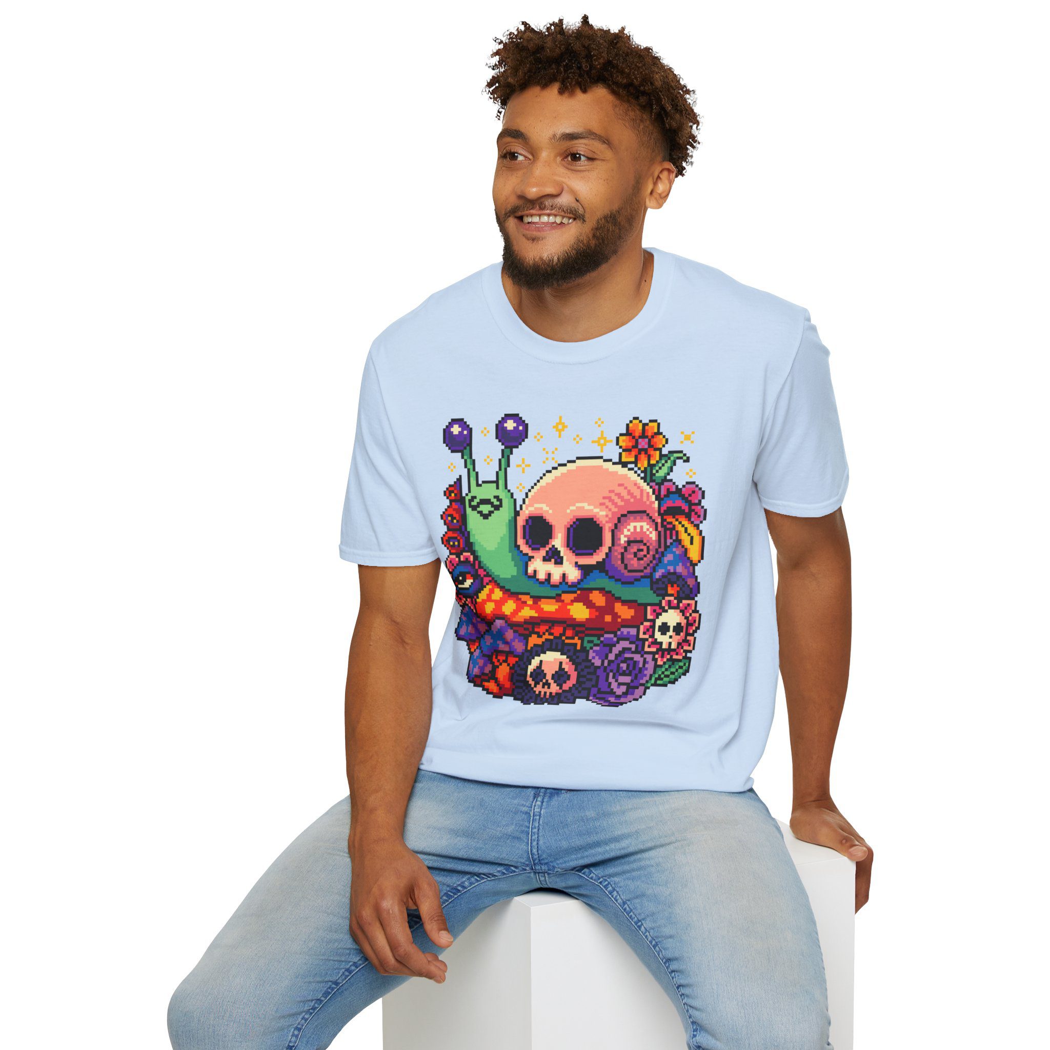Skull Snail Unisex T-Shirt - Image 65