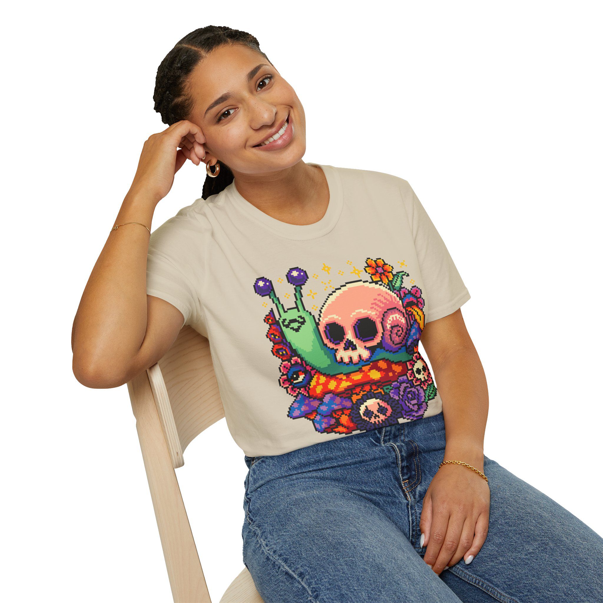 Skull Snail Unisex T-Shirt - Image 40