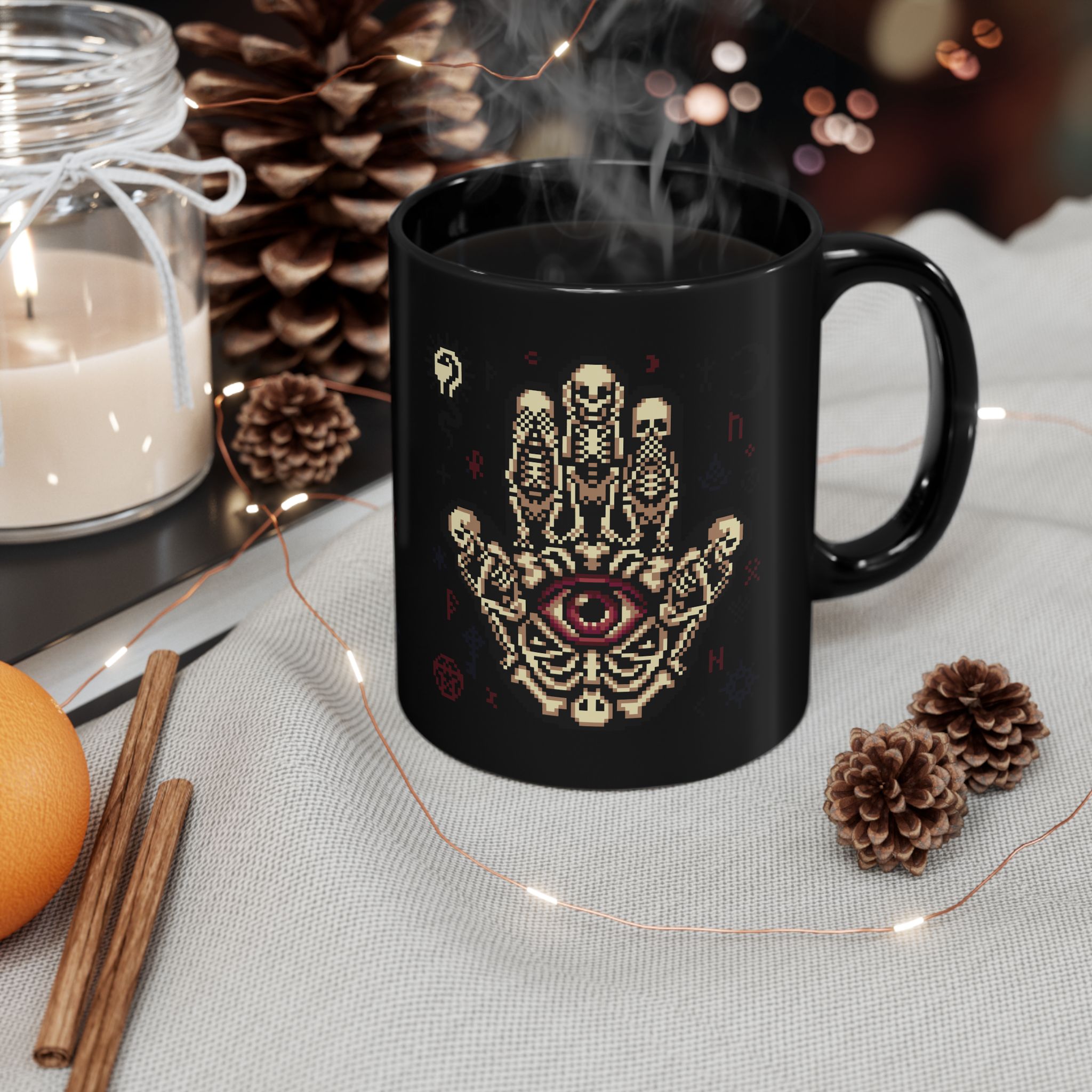 See No Evil Eye Ceramic Mug - Image 4