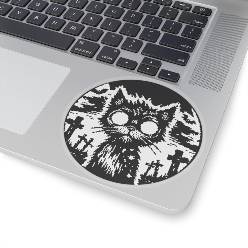 Zombie Cat Kiss-Cut Sticker - Image 17