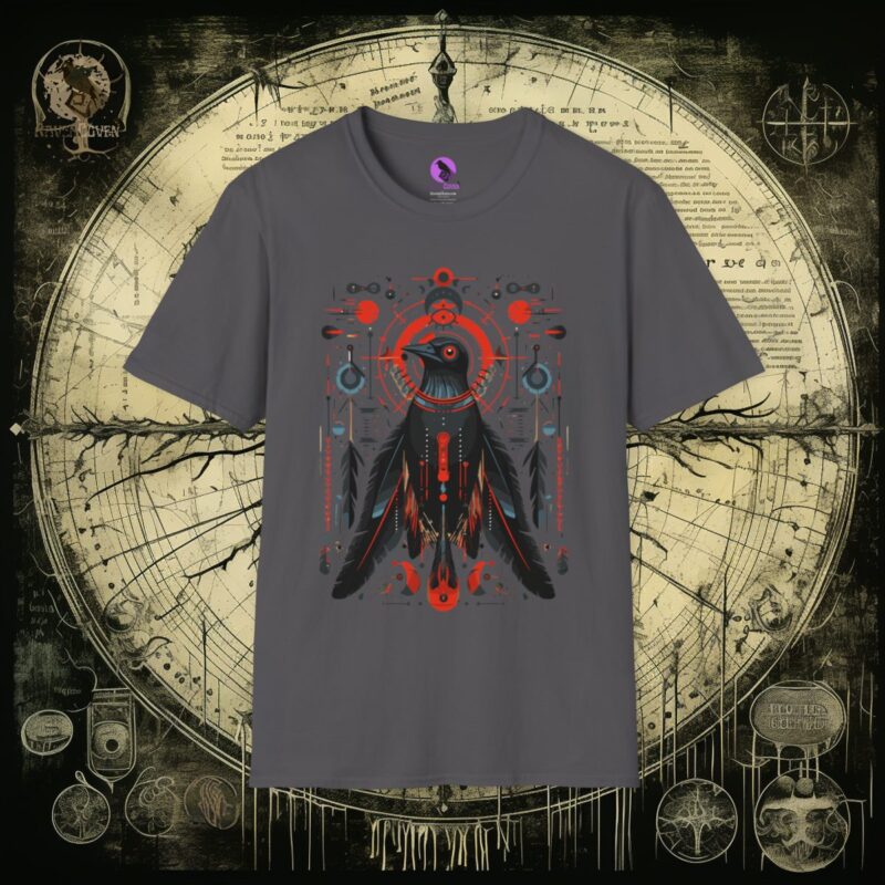 Tribal Raven Unisex T-Shirt - Image 16