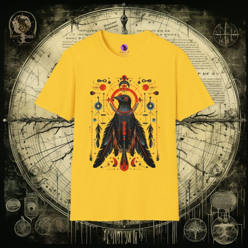 Tribal Raven Unisex T-Shirt - Image 7