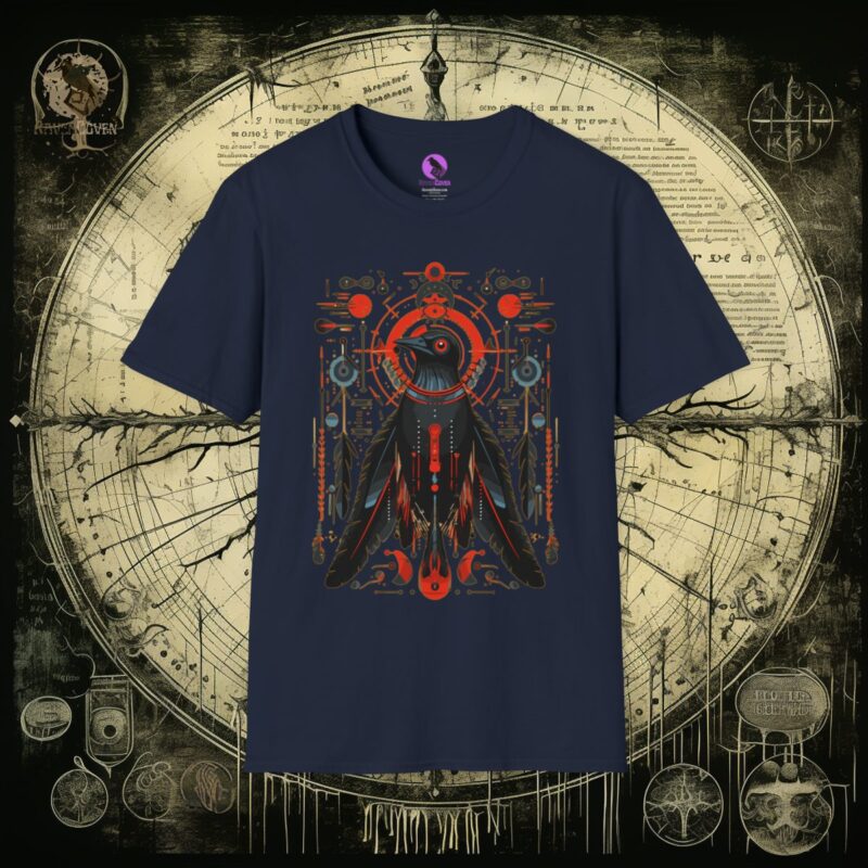 Tribal Raven Unisex T-Shirt - Image 19