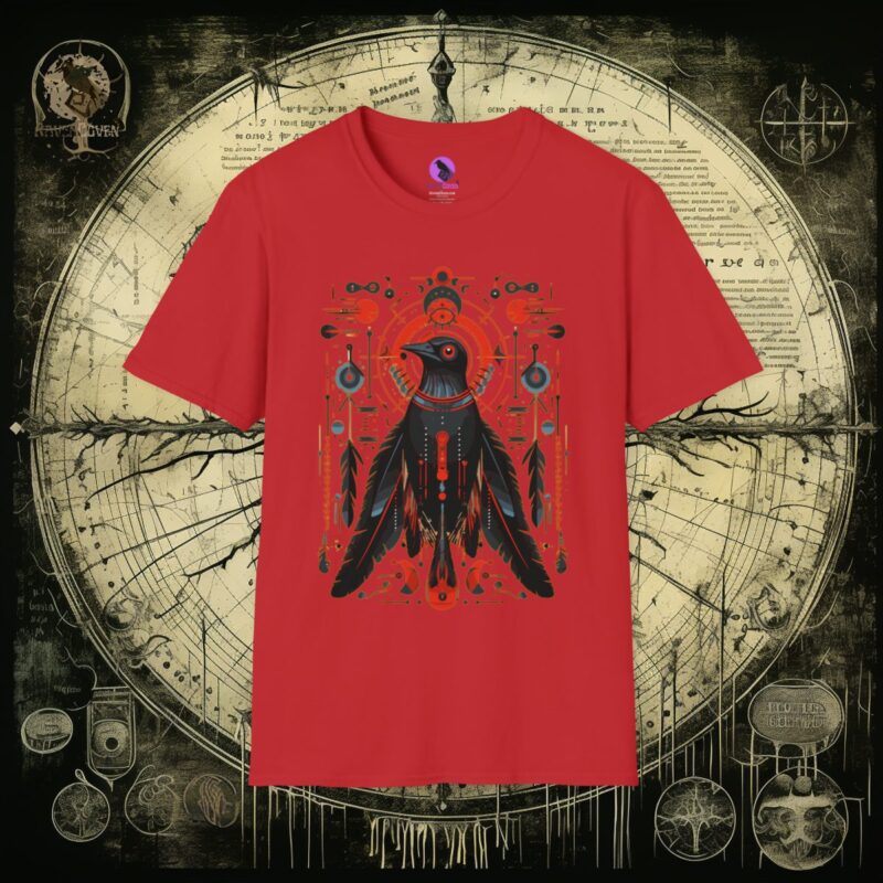 Tribal Raven Unisex T-Shirt - Image 25