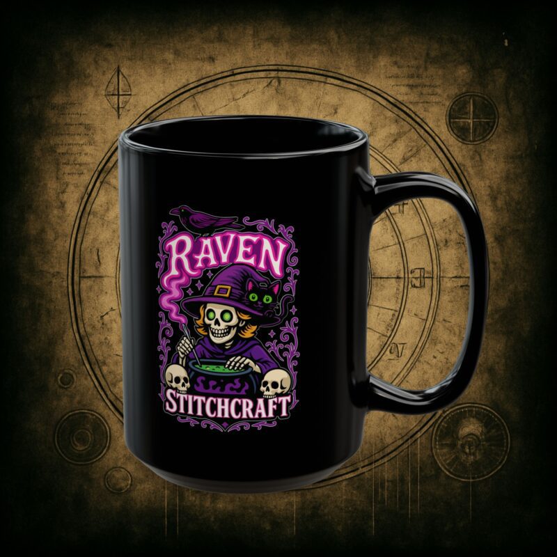 Raven Stitch Craft Brewing Ceramic Mug - Image 7