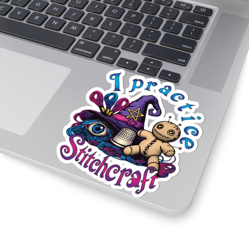 I Practice Stitchcraft Kiss-Cut Sticker - Image 2