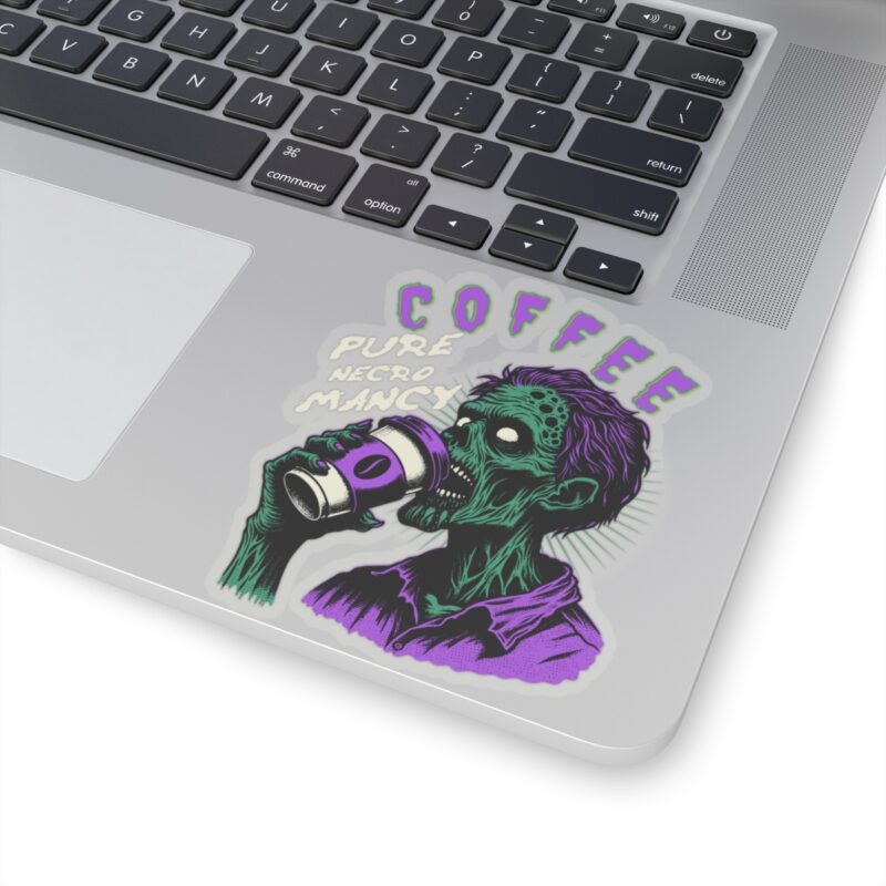 Zombie Coffee Necromancy Kiss-Cut Sticker - Image 17