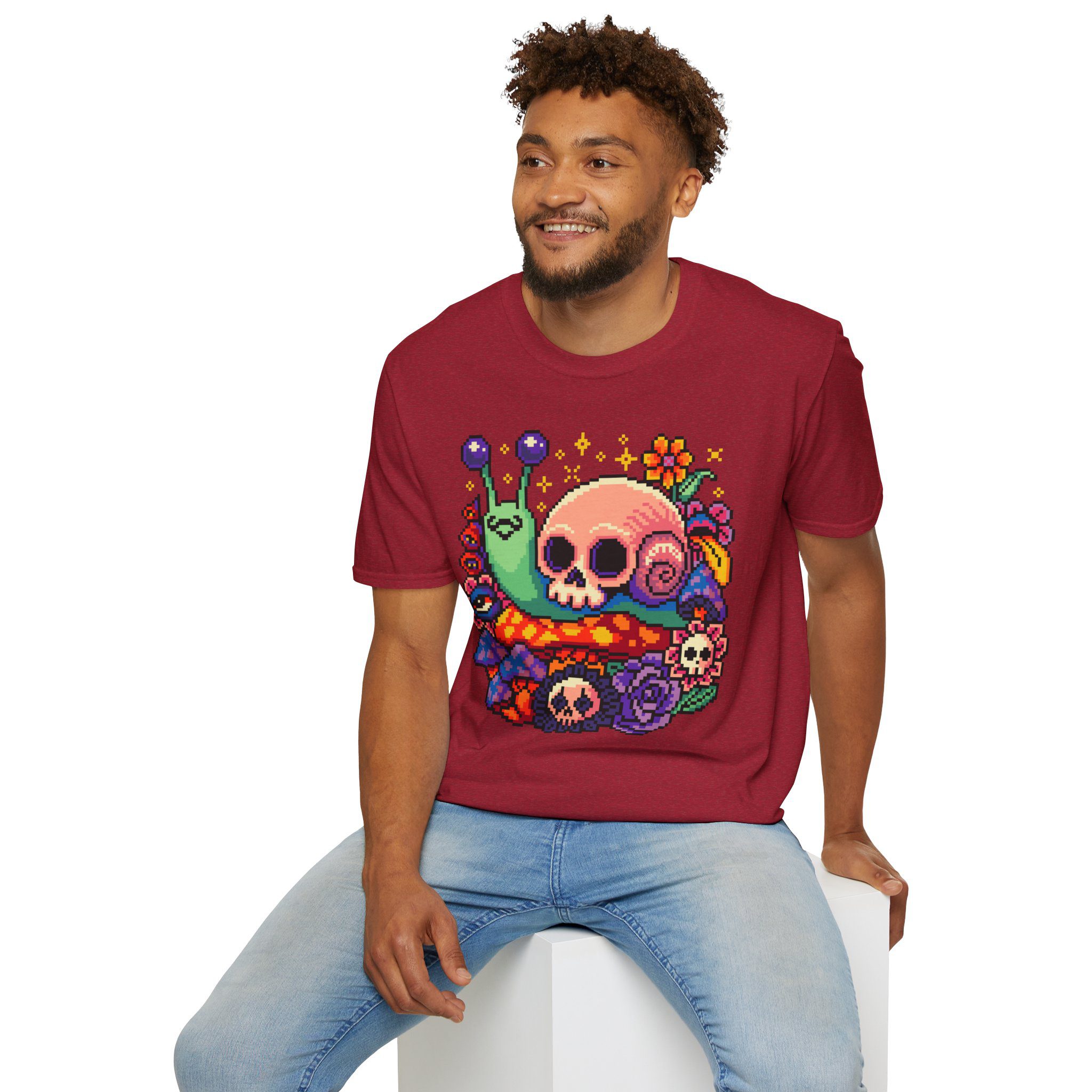 Skull Snail Unisex T-Shirt - Image 22
