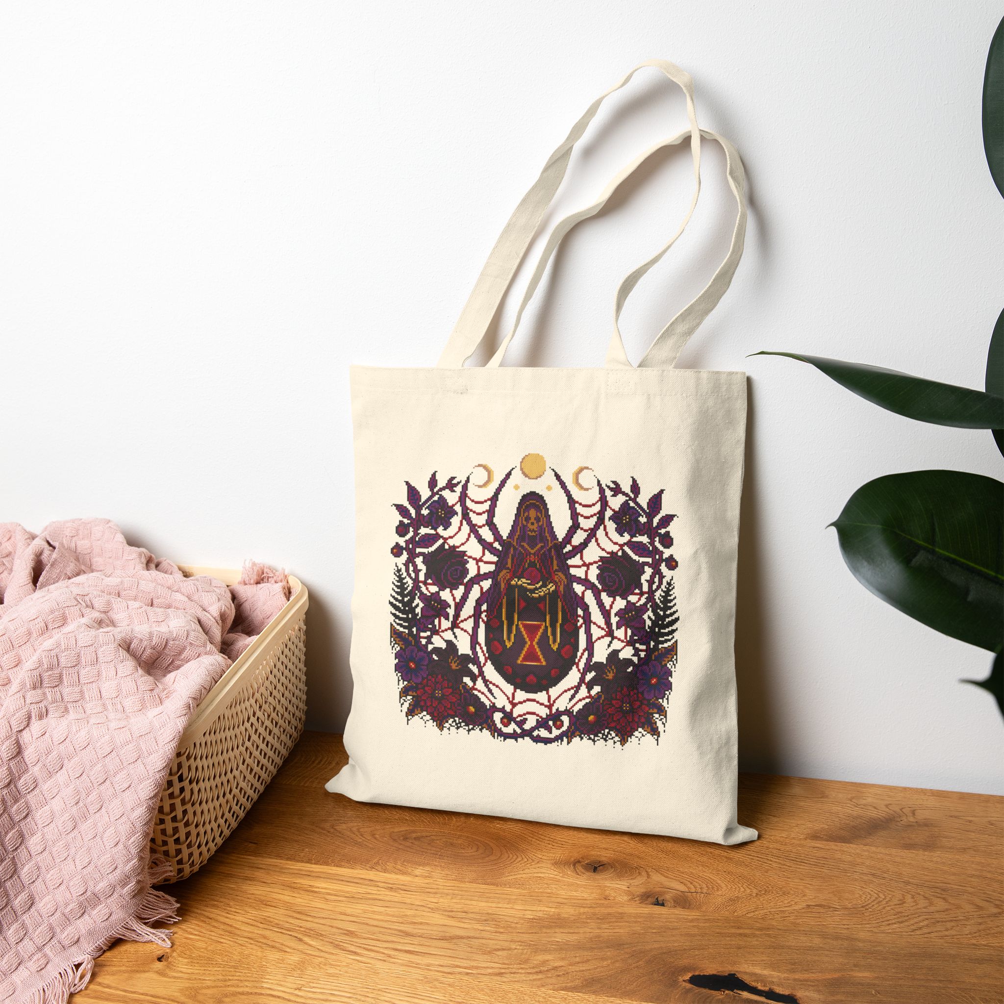 Black Widow Dusk Tote Bag - Image 13