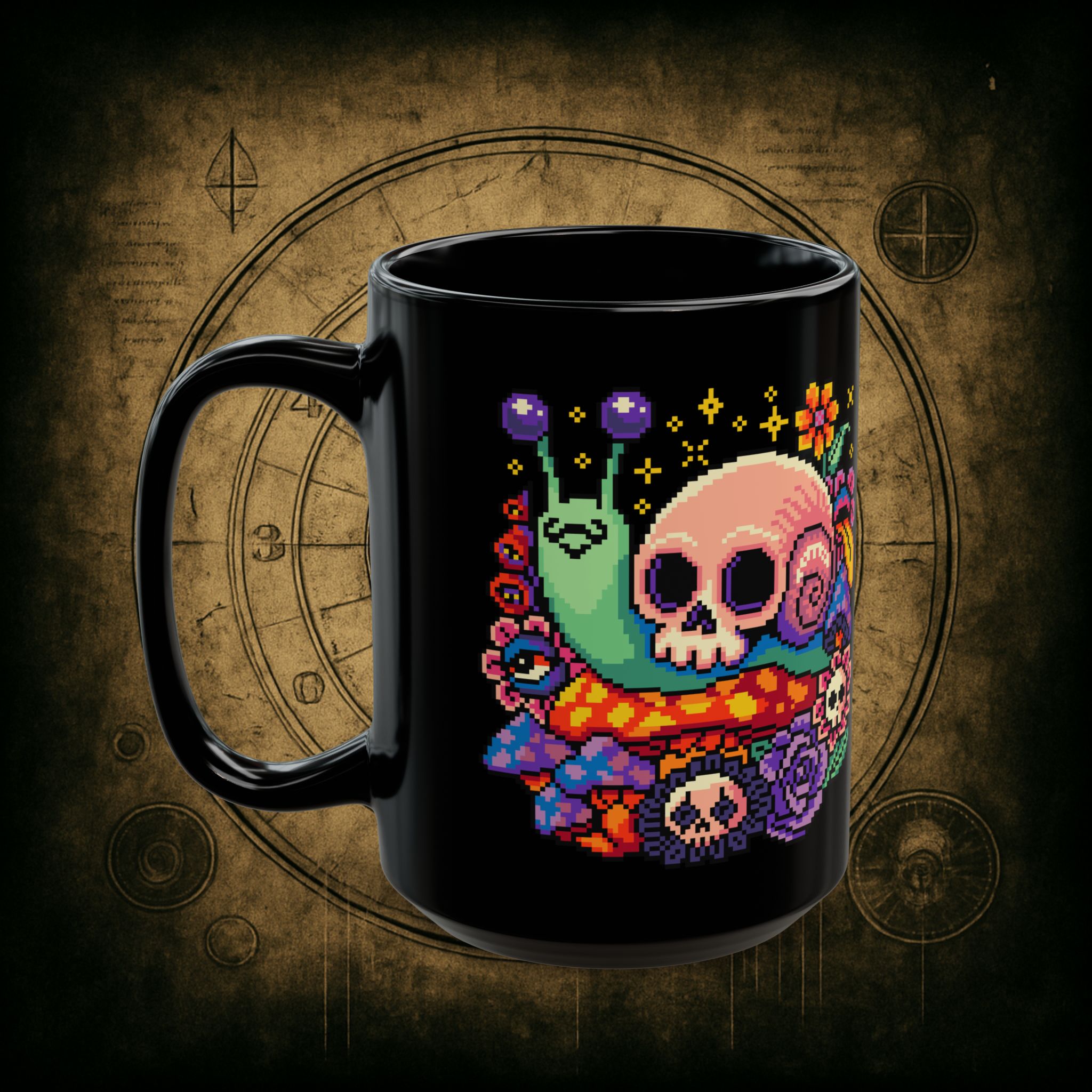 Skull Snail Ceramic Mug - Image 8