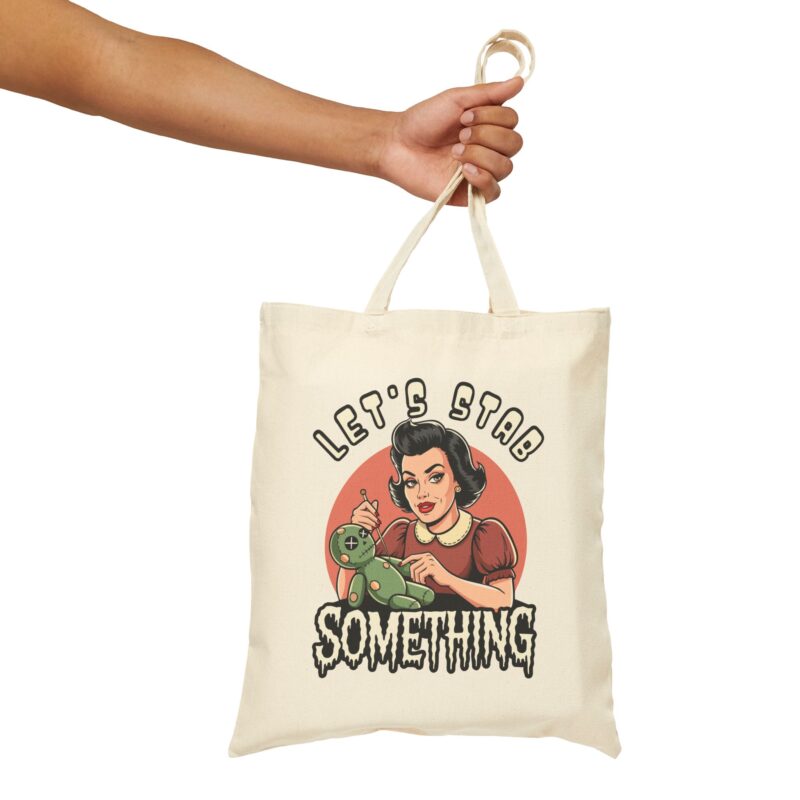 Let’s Stab Something Tote Bag - Image 11