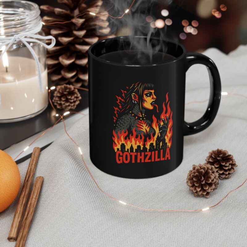 Gothzilla Ceramic Mug - Image 4