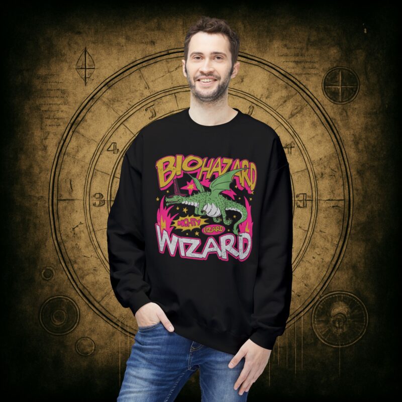 Biohazard Wizard Unisex Sweatshirt - Image 3