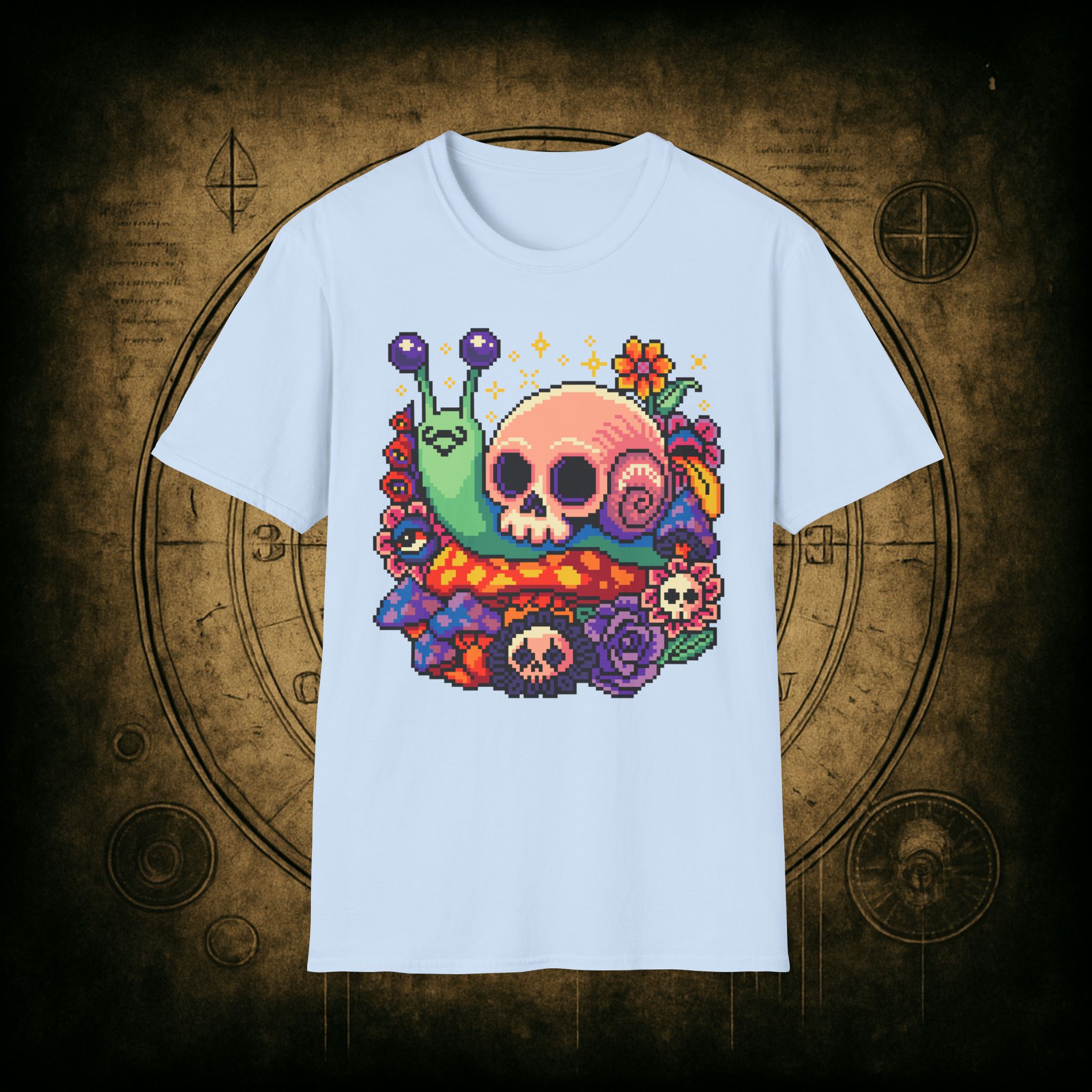 Skull Snail Unisex T-Shirt - Image 61
