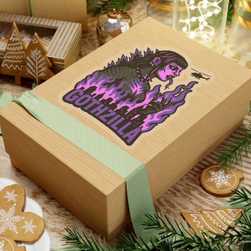 Gothzilla (Purple) Kiss-Cut Sticker - Image 21