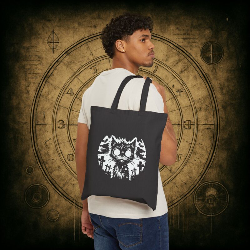 Zombie Cat Tote Bag - Image 2