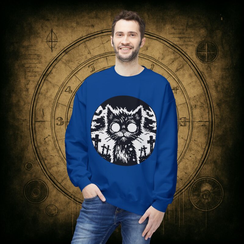 Zombie Cat Unisex Sweatshirt - Image 33