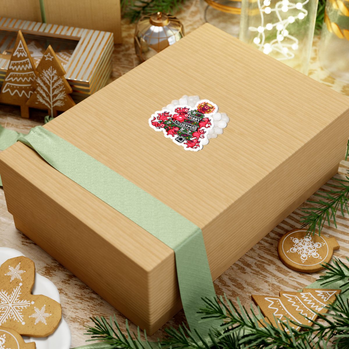 Merry Christmas Kiss-Cut Sticker - Image 9