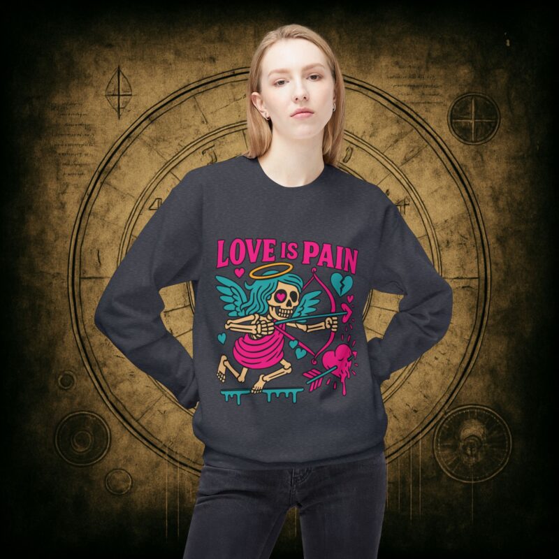 Cupid: Love Is Pain – Unisex Sweatshirt - Image 20