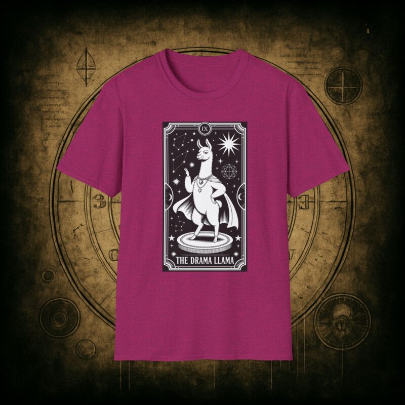 The Drama Llama Tarot Unisex T-Shirt - Image 38