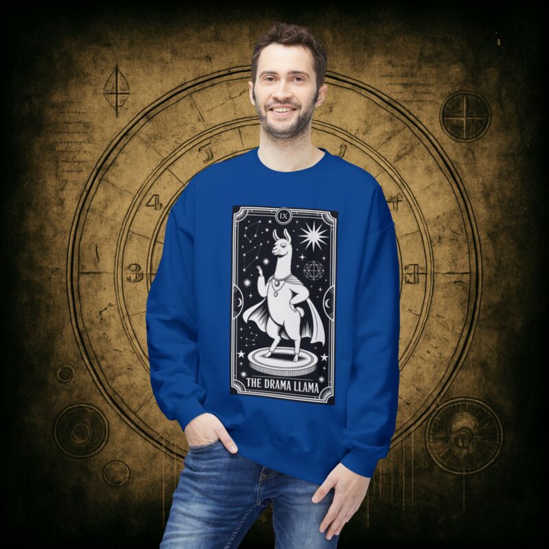 The Drama Llama Tarot Unisex Sweatshirt - Image 33
