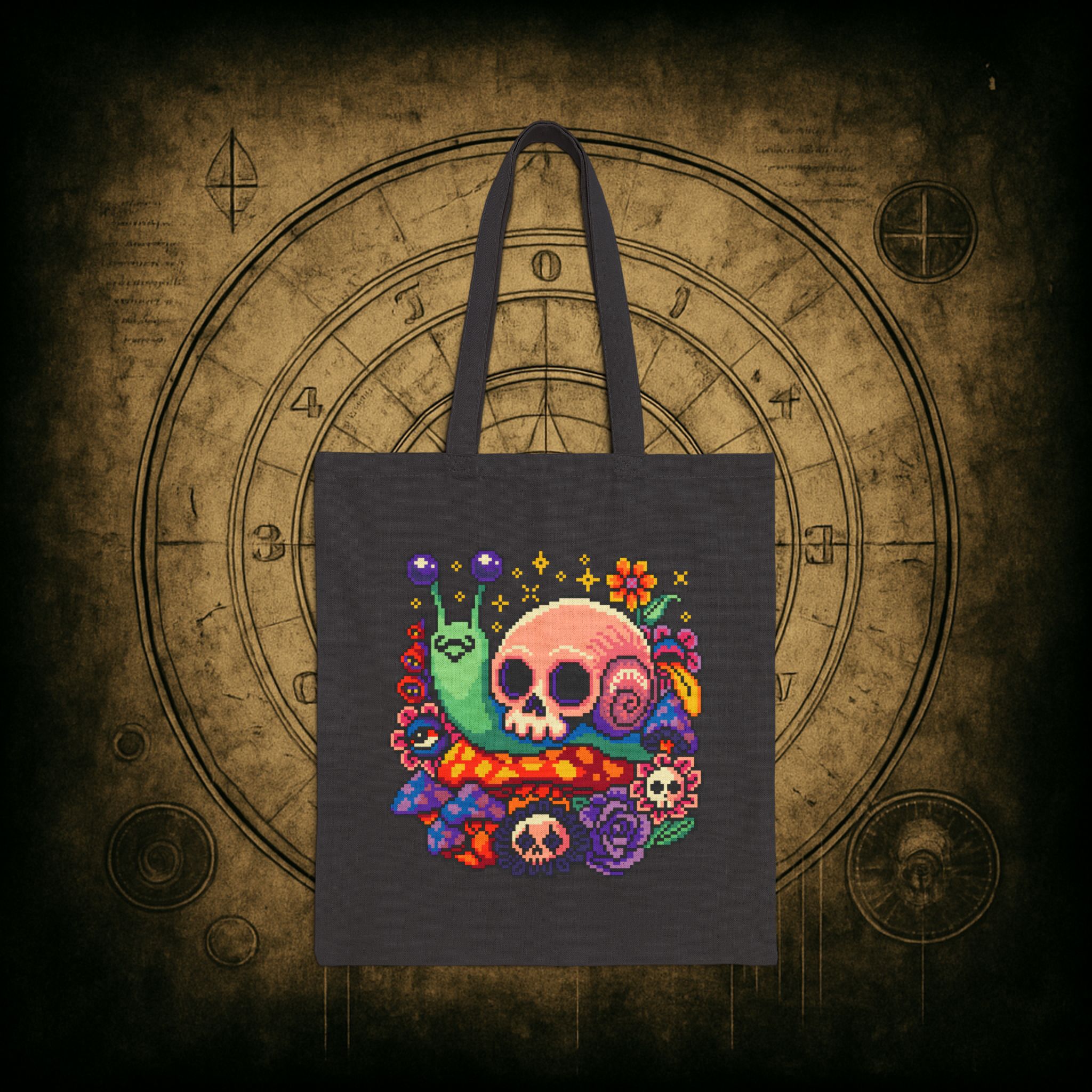 Skull Snail Tote Bag