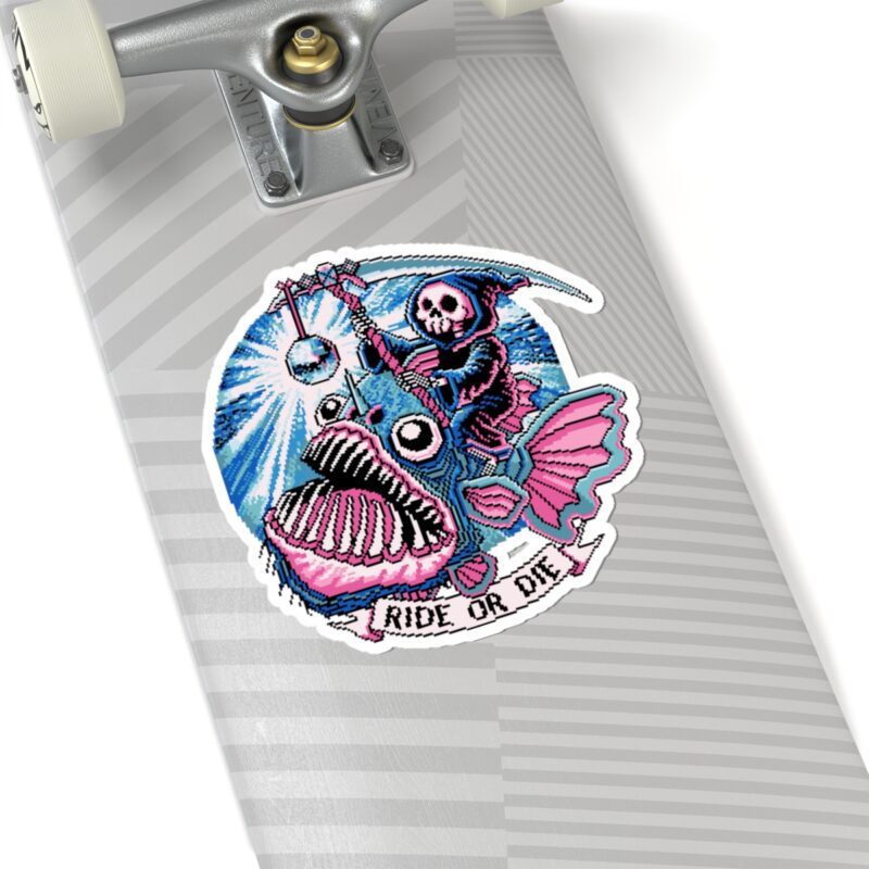 Ride or Die Angler Fish Kiss-Cut Sticker - Image 23