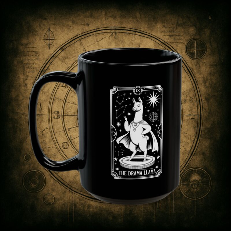 The Drama Llama Tarot Ceramic Mug - Image 8