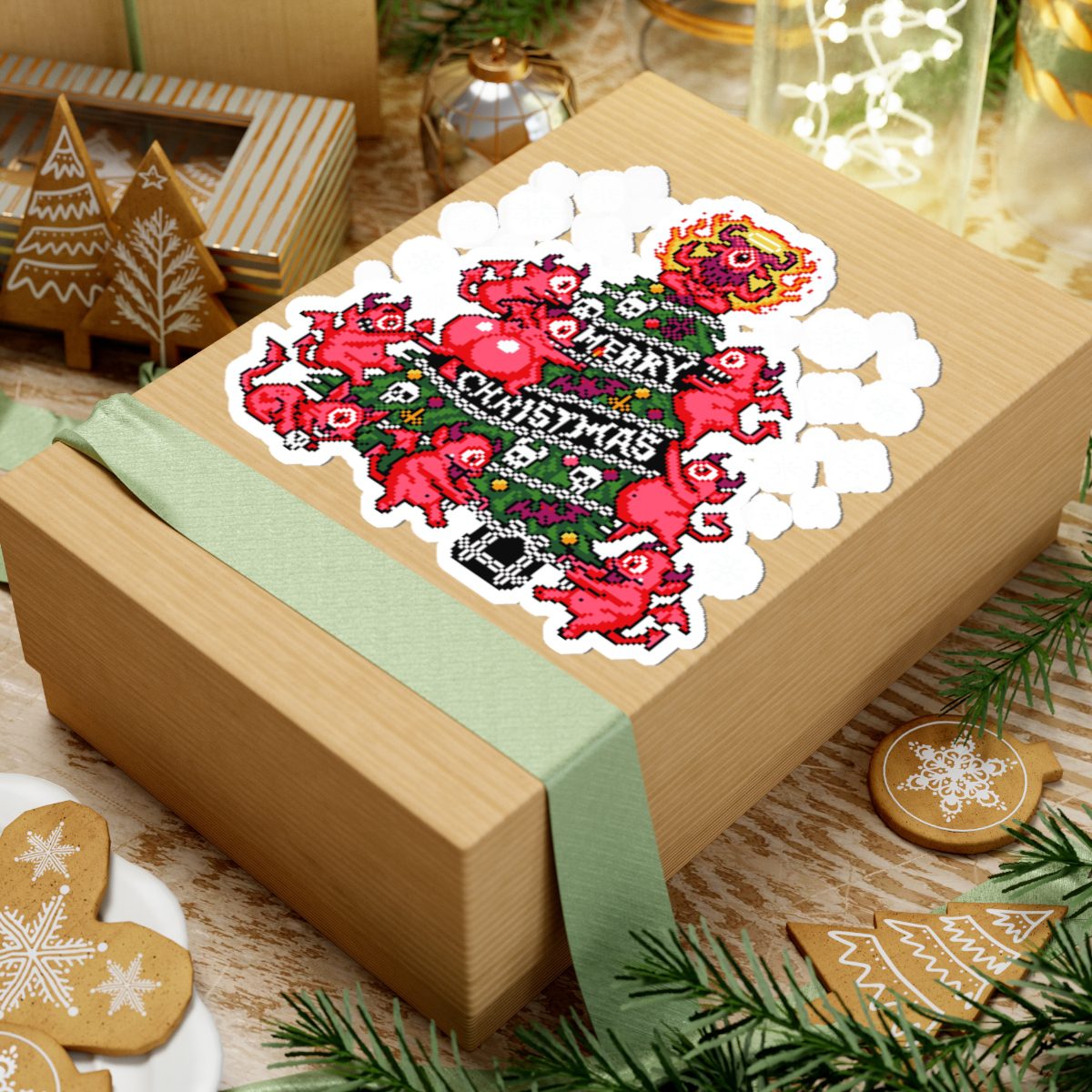 Merry Christmas Kiss-Cut Sticker - Image 24