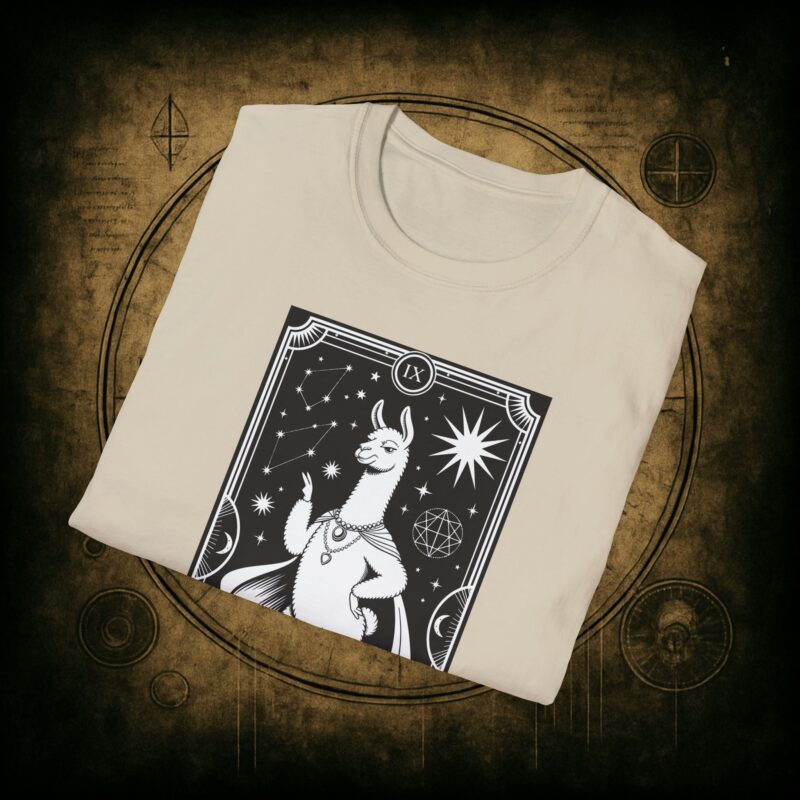 The Drama Llama Tarot Unisex T-Shirt - Image 18