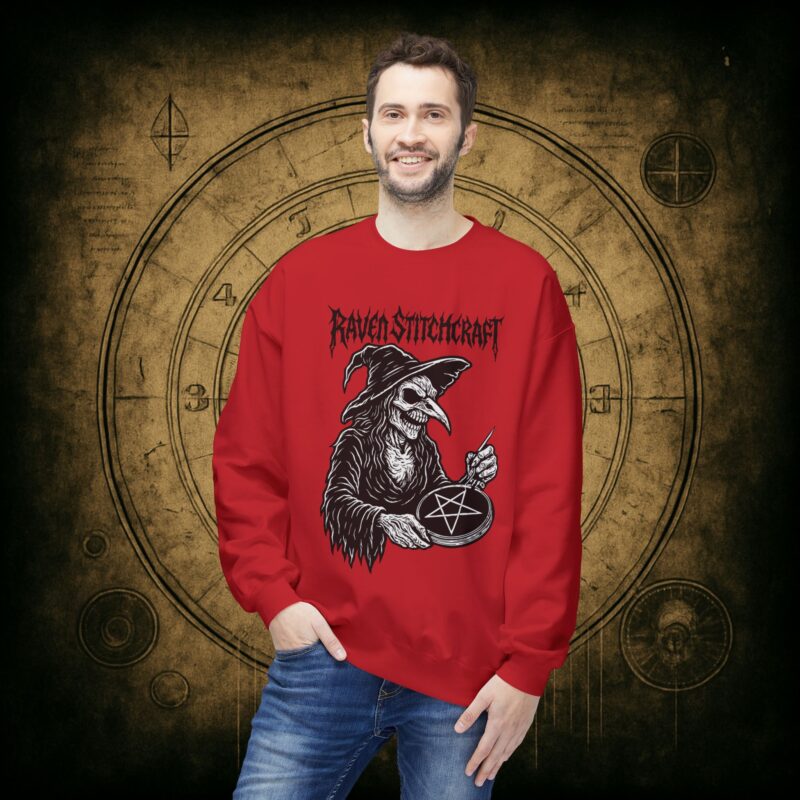 Raven Stitcher Unisex Sweatshirt - Image 6