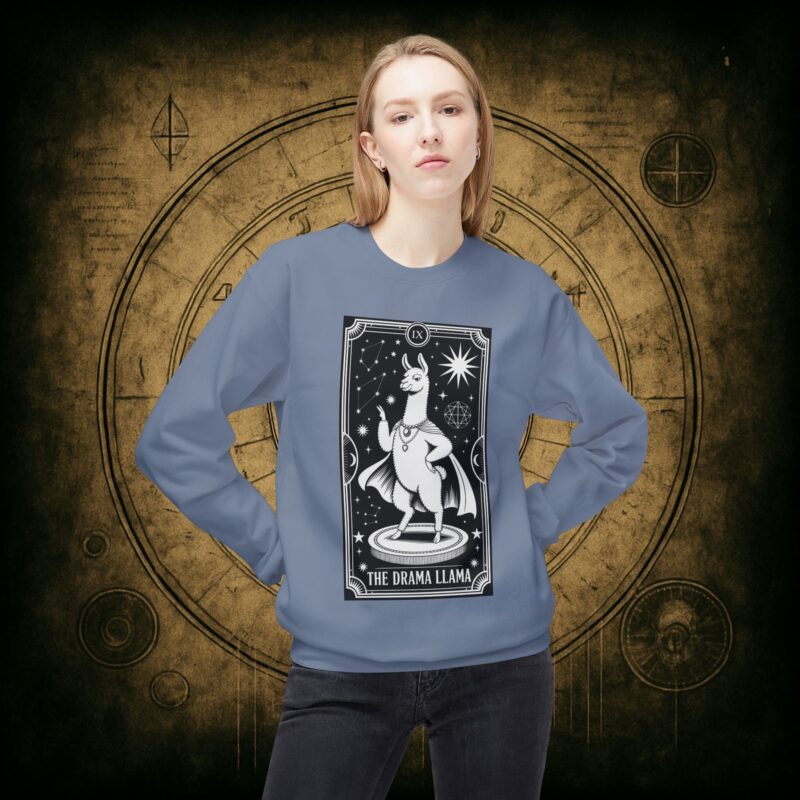 The Drama Llama Tarot Unisex Sweatshirt - Image 26